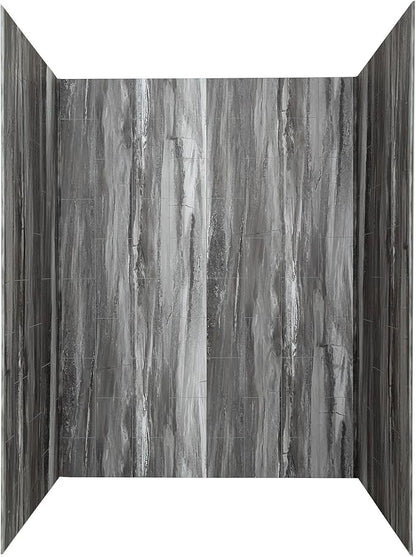 Palisade 78in x 60in x 30in Waterproof Vinyl Shower Surround Kit by PalisadeWallTilesandPlanks