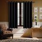H.VERSAILTEX Black Blackout Curtain Blinds Kitchen Curtains Energy Smart by HVERSAILTEX