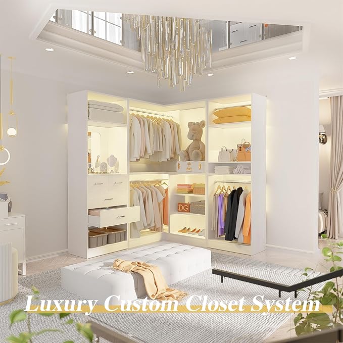 Unikito 86” Closet System, Large Corner Closets Organizer - Image 6