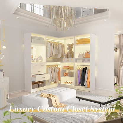 Unikito 86” Closet System, Large Corner Closets Organizer - Image 6