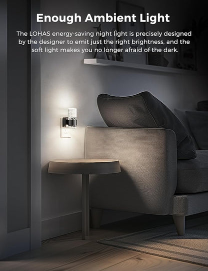 L LOHAS LED Night Light, Dimmable Night Lights Plug into Wall, Acrylic - Image 6