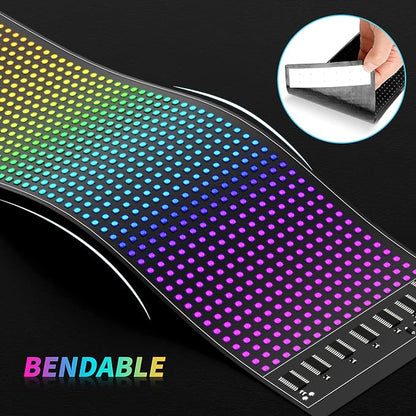 RAYHOME Scrolling Bright Advertising LED Signs, Flexible USB 5V LED Car Sign - Image 3