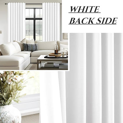 BrightWhite 120 Inch Curtains High Ceiling Tall Curtains - Image 7