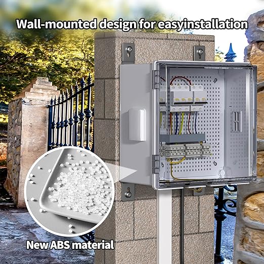 ABS Electrical Junction Box, Ventilated Design, Cable Grommets, IP65 Waterproof - Image 4