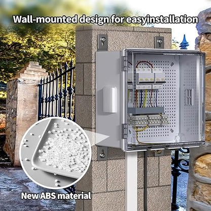ABS Electrical Junction Box, Ventilated Design, Cable Grommets, IP65 Waterproof - Image 4