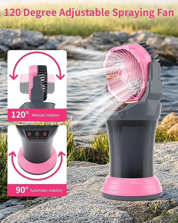 WESTTREE Portable Misting Fan - Image 6