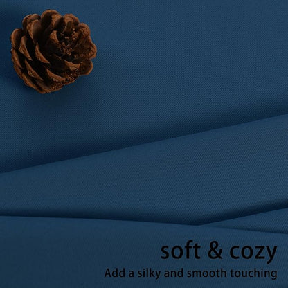 JIUZHEN Classic Blue Blackout Curtains - Image 7