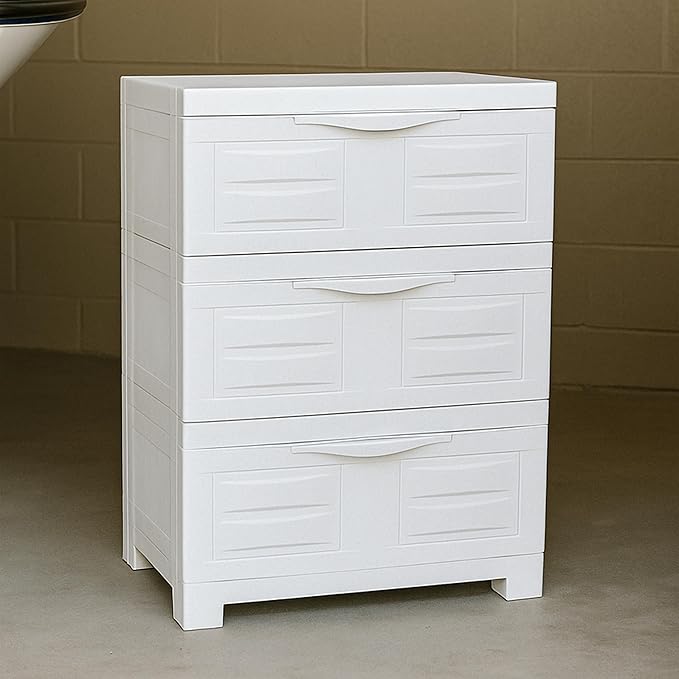 Sunnydaze 29.5" H 3-Tier Storage Cabinet - Image 2