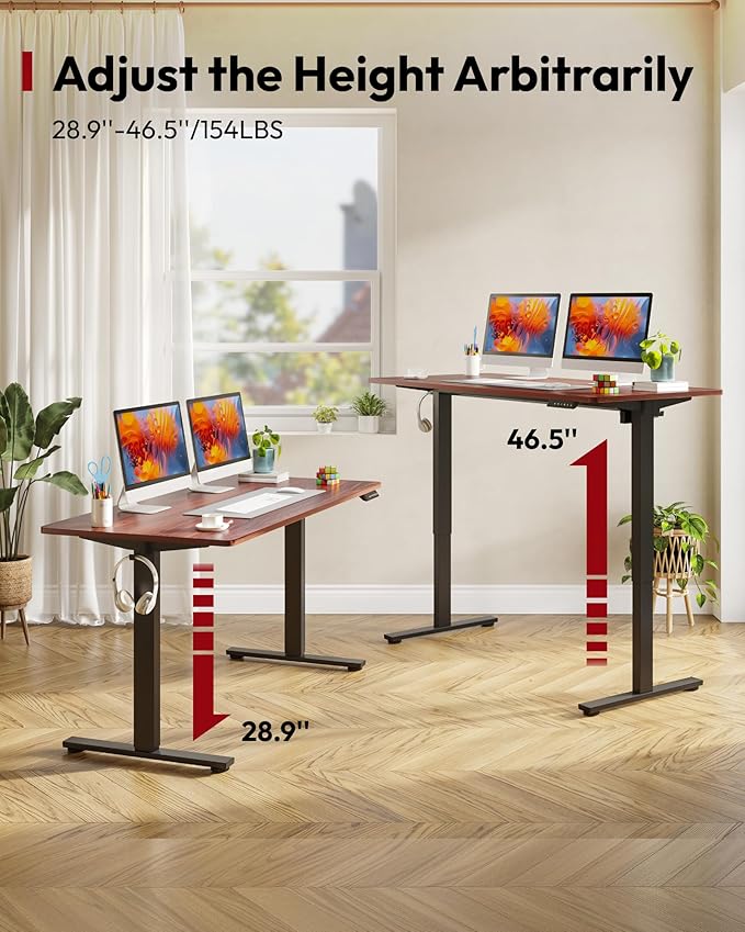 SANODESK Electric Standing Desk 60 x 24 Inches Whole-Piece Desktop Height - Image 8