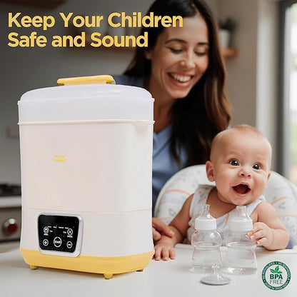 6-in-1 Electric Bottle Sterilizer and Dryer, Use as Baby Bottle Warmer - Image 4