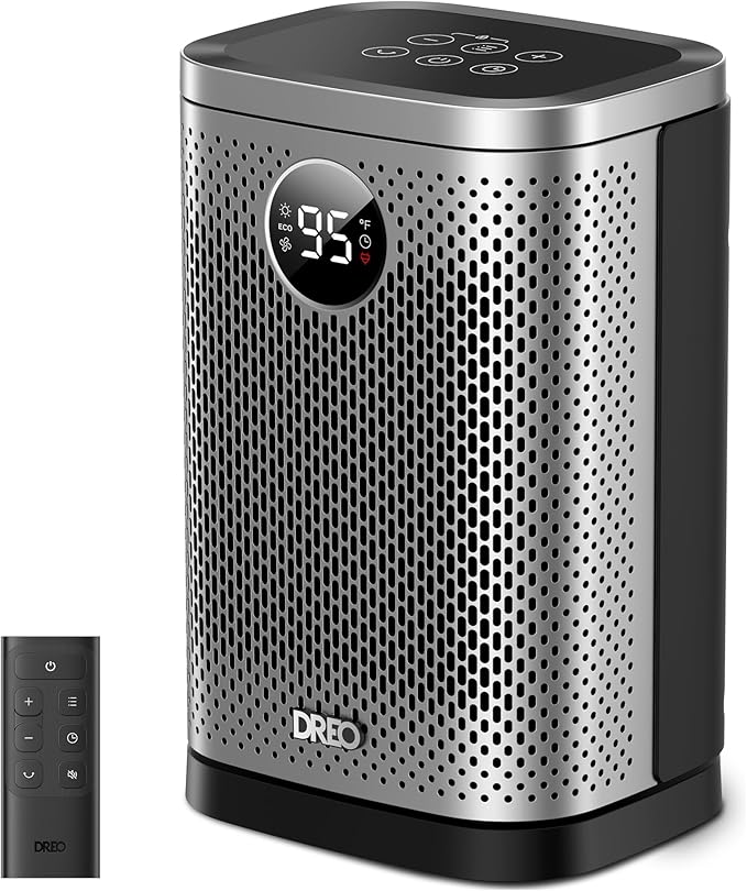 DREO Space Heater for Indoor, Portable Heater, 1500W Compact Ceramic Convection by DREO