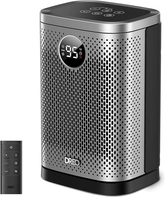 DREO Space Heater for Indoor, Portable Heater, 1500W Compact Ceramic Convection by DREO
