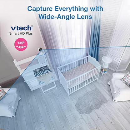VTech Smart WiFi Baby Monitor, 2K CMOS Sensor Camera, 5.5-inch HD IPS Screen - Image 4