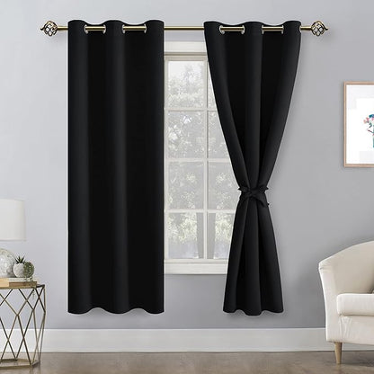 Hiasan Blackout Curtains for Bedroom, 42 x 63 Inches Length - Image 2