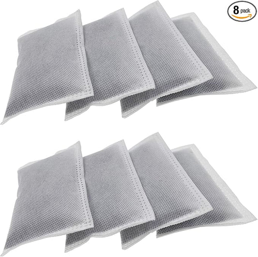 8 Pack Activated Charcoal Odor Absorbing Filter Refill Deodorizer Compatible by Home