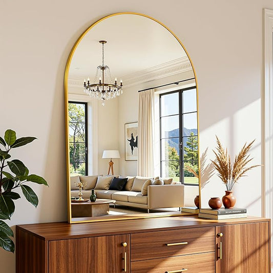 Arched Mirror 24"x36", Bathroom Mirror, Wall Mounted Vanity Mirror by AntokMirror