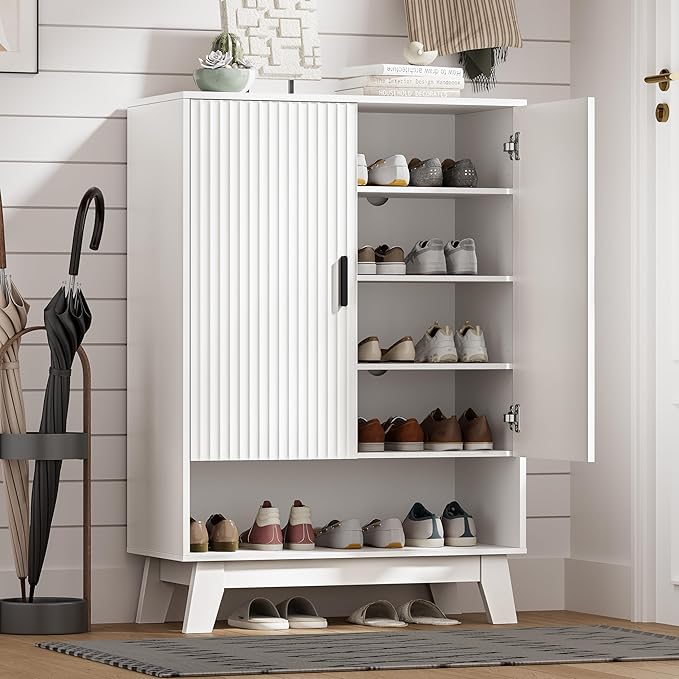 Shoe Cabinet Storage for Entryway by HUANLEGO