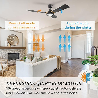 SMAAIR 52 Inch Smart Wifi Ceiling Fans - Image 7