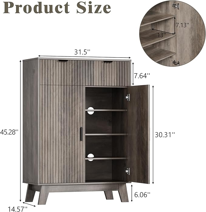 Shoe Cabinet Storage for Entryway - Image 2
