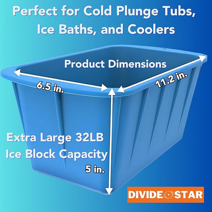 Extra Large 32LB Ice Block Molds – 4-Pack Silicone Ice Makers - Image 9