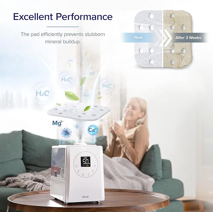 LEVOIT OasisMist Smart Cool and Warm Mist Humidifiers & 10-Pack Top Fill - Image 7
