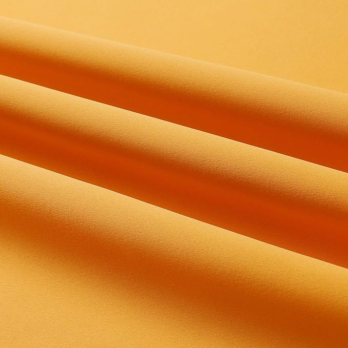 Dualife Marigold Blackout Curtain Panels/Drapes - Image 8