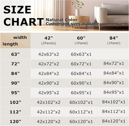 Vision Home Natural Pinch Pleated Semi Sheer Curtains Textured Linen Blended Light Filtering Window Curtains 108 inch for Living Room Bedroom Pinch Pleat Drapes with Hooks 2 Panels 9ft 42" Wx108 L