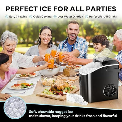 Nugget Ice Maker Countertop Sonic Ice Machine - Image 4