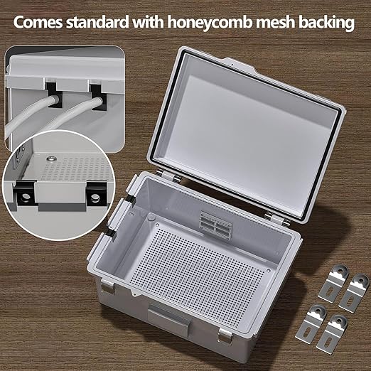 ABS Electrical Junction Box, Ventilated Design, Cable Grommets, IP65 Waterproof - Image 2