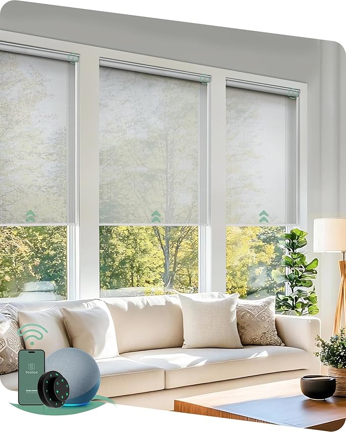 Yoolax Motorized Blinds with Remote, Smart Blinds by Yoolax