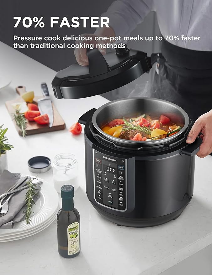 Midea 12-in-1 Electric Pressure Cooker, 8 Quarts, 12 Presets, Rice Cooker - Image 2