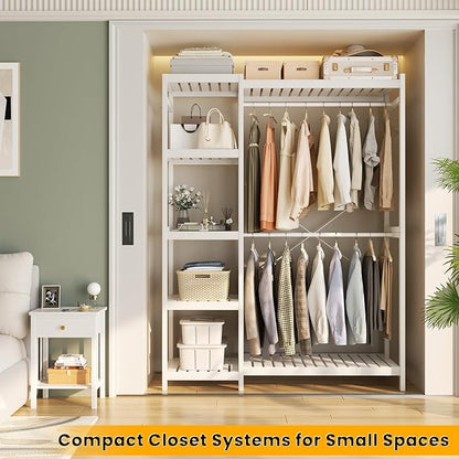 Homykic Bamboo Clothes Rack Garment Rack - Image 3