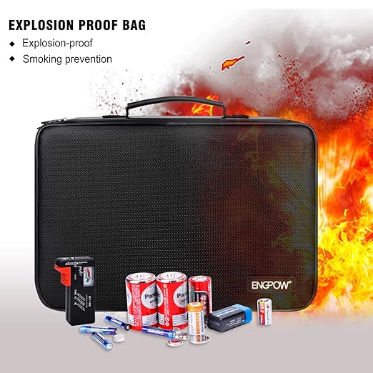 ENGPOW Battery Organizer, Fireproof Battery Organizer Storage Case - Image 5