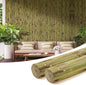 OUZUGIE 2 Pack 96x24 Inch Natural Bamboo Wall Panel – Green Burned Pole Wrap by OUZUGIE