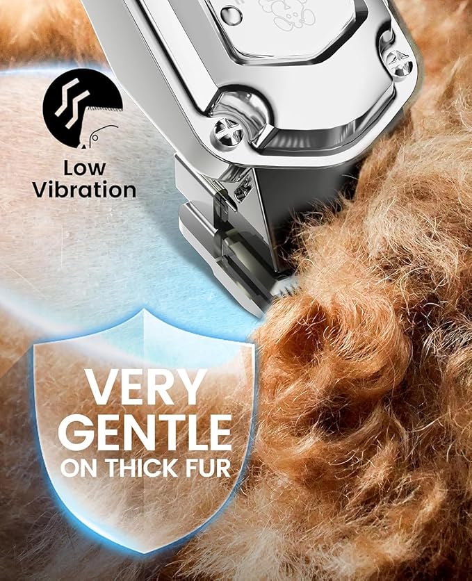oneisall Professional Dog Grooming Clippers: Cordless Rechargeable Thick Hair - Image 7