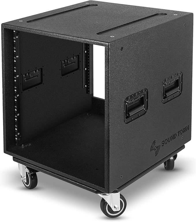 Sound Town 12U PA/DJ Rack/Road Case - Image 4