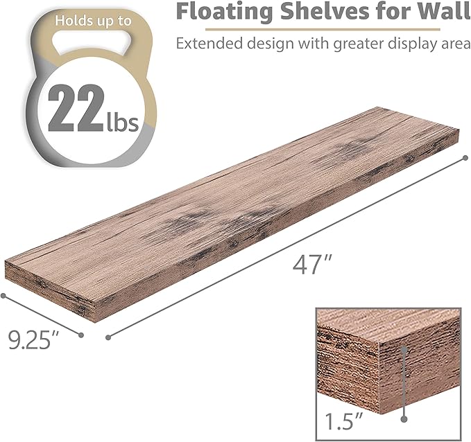 Sorbus Floating Shelves for Wall - Image 3