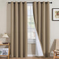 H.VERSAILTEX Linen Curtains 100% Blackout Curtains by HVERSAILTEX