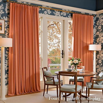 Lazzzy Velvet Blackout Curtains Thermal Insulated Room Window Drapes Super Soft - Image 7