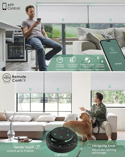Yoolax Motorized Blinds with Remote, Smart Blinds - Image 3
