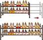 Tajsoon 2 Tier Expandable Shoe Rack by Tajsoon
