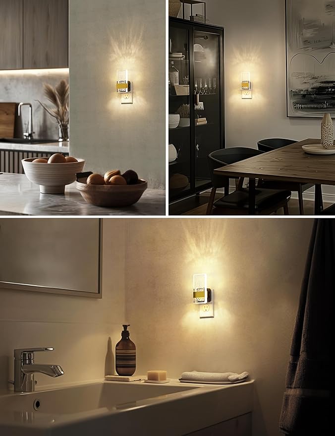 L LOHAS LED Night Lights Plug Into Wall, 2 Pack Plug in Night Light LED - Image 5