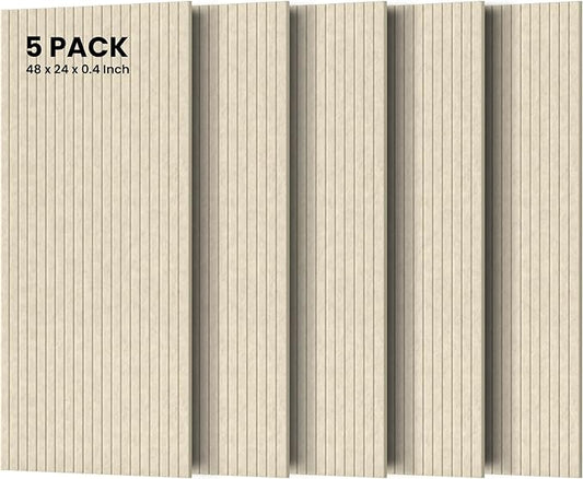 5 Pack Acoustic Panels, Premium Wall Sound Absorbing Panels, Decorative Sound by TO-TH