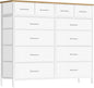 Compact 12 Drawers Dresser for Bedroom, Fabric Storage Tower, Chest of Drawers by VASICAR