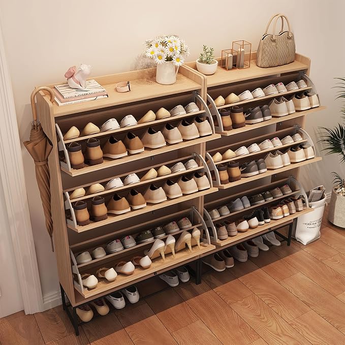 AVZEAR Narrow Shoe Storage Cabinet - Image 8