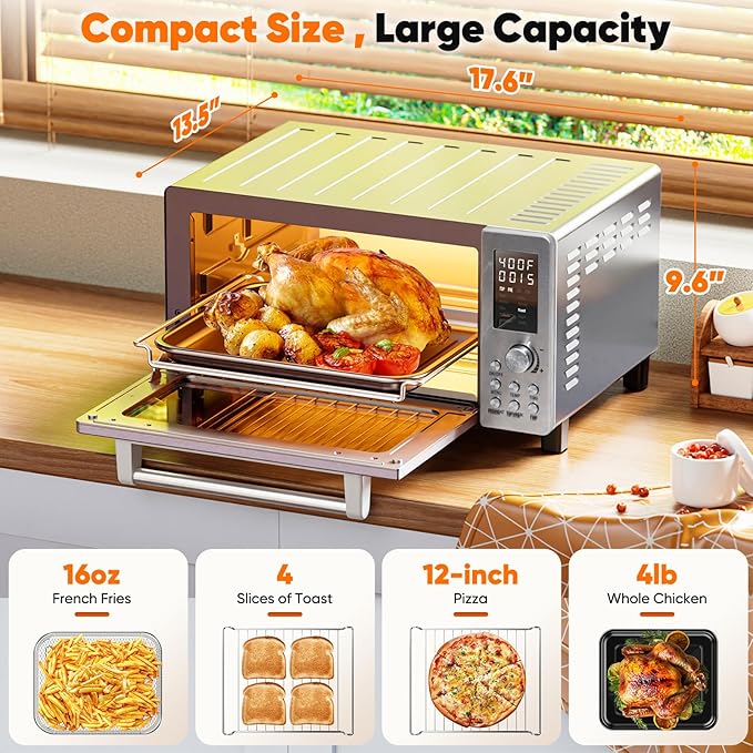 Nuwave Bravo Pro Convection Air Fryer Toaster Oven Combo, 2025 New and Improved - Image 2