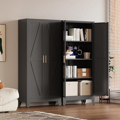 61" Tall Pantry Cabinet, Kitchen Pantry Storage Cabinets - Image 6
