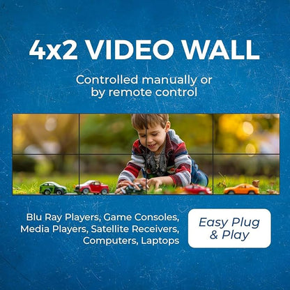 OREI 4K 8x8 Seamless HDMI Matrix Switch Video Wall Controller HDMI Processor - Image 6