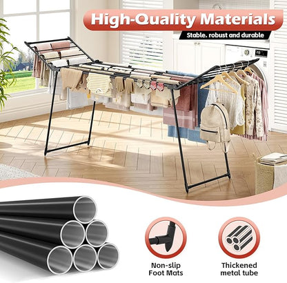 APEXCHASER Clothes Drying Rack Foldable, Large Drying Rack Clothing Retractable - Image 5