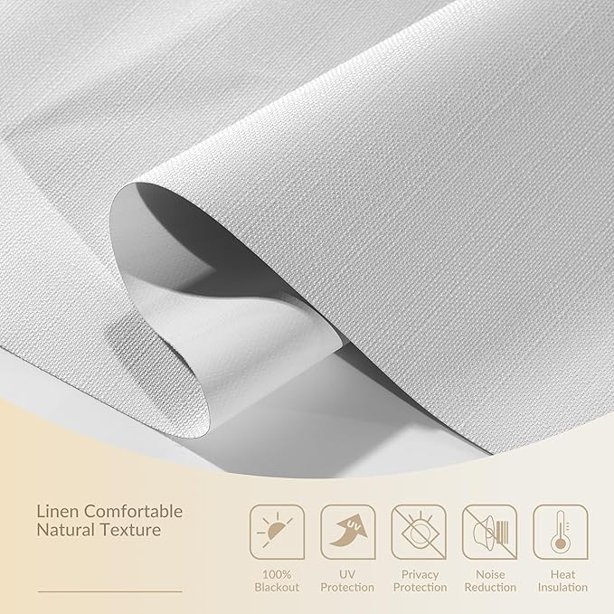 Boolegon Motorized Blinds with Remote, 100% Blackout Smart Electric Window - Image 4